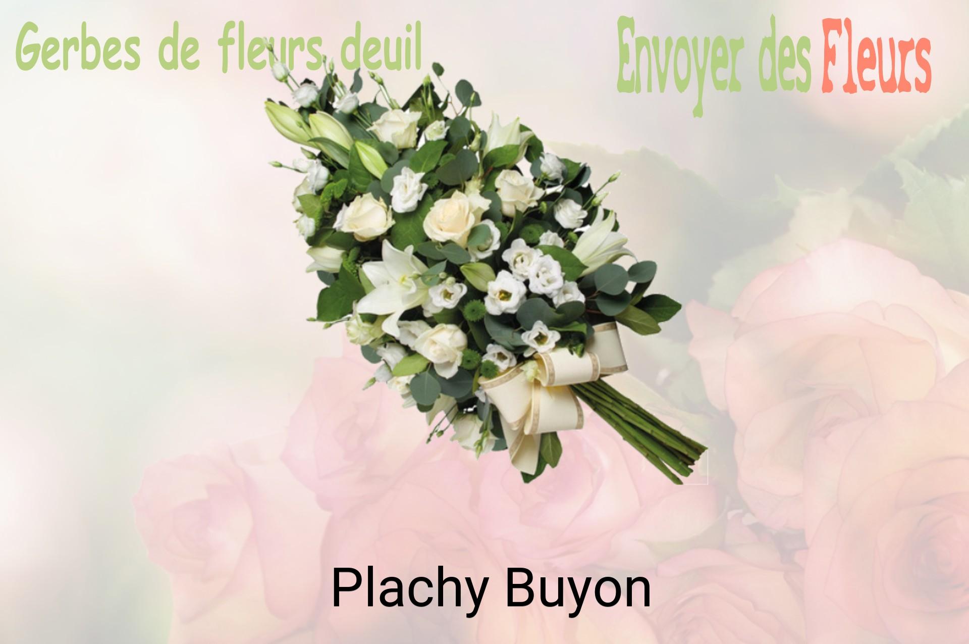 Gerbe de fleurs de deuil livrée à Plachy-Buyon